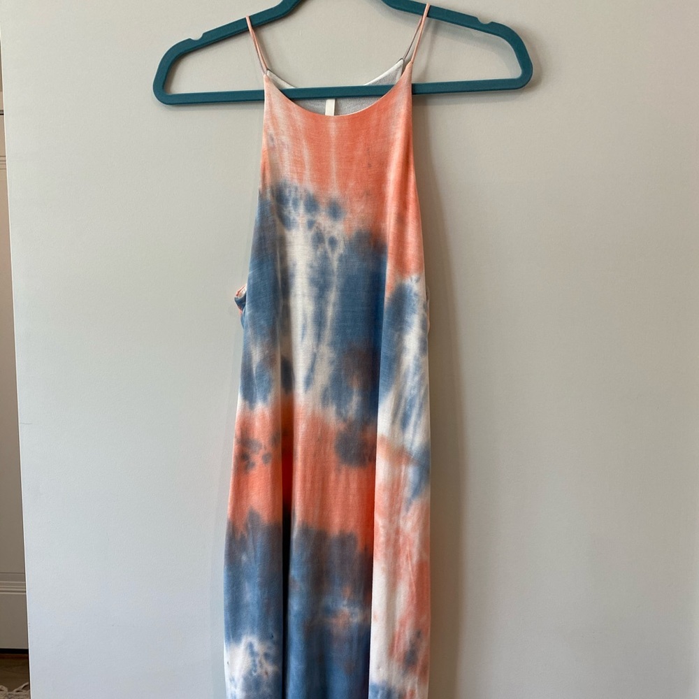 Tie dye flowy summer dress